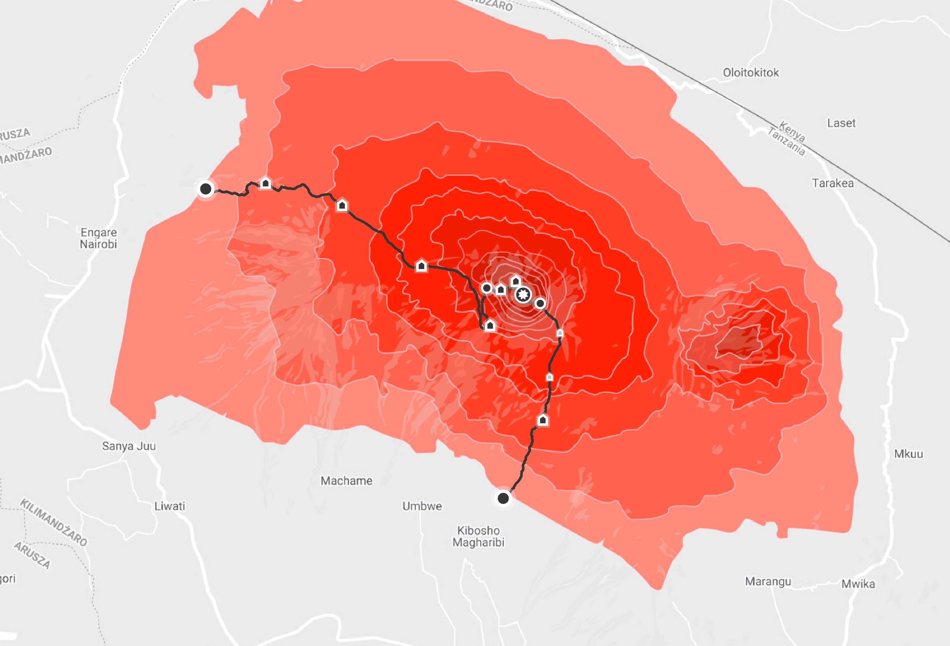 Lemosho Crater Camp Route via Arrow Glacier